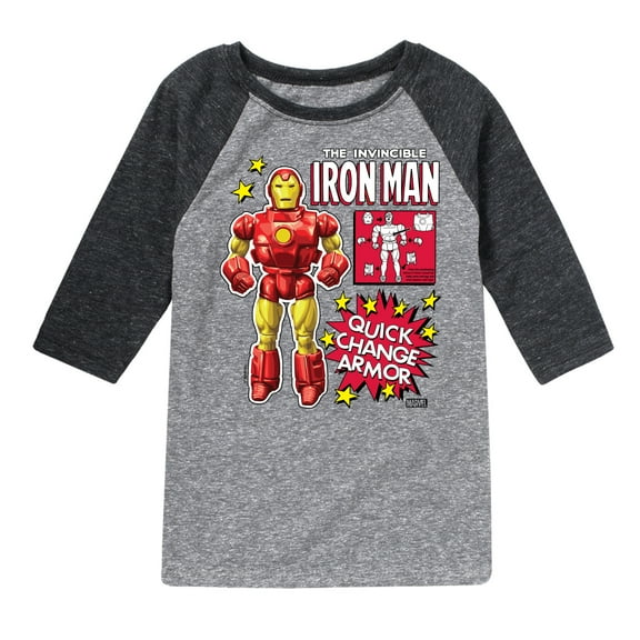 Marvel Iron Man - Action Figure - Toddler And Youth Raglan