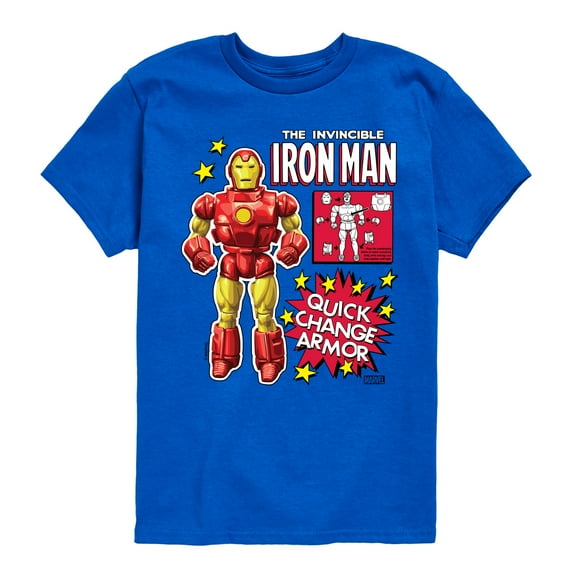 Marvel Iron Man - Action Figure - Toddler And Youth Short Sleeve Graphic T-Shirt
