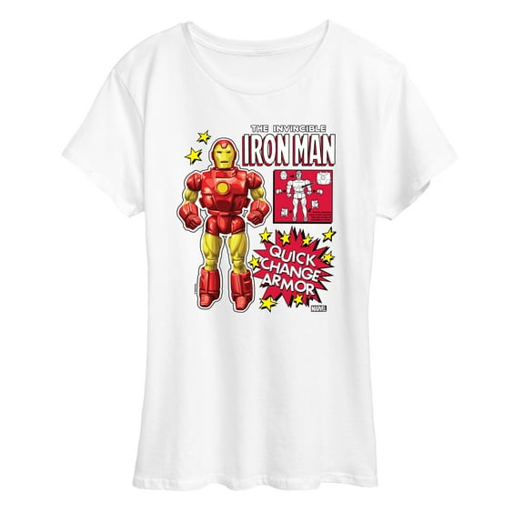 Marvel Iron Man - Action Figure - Women's Short Sleeve Graphic T-Shirt
