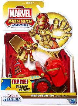 Marvel Iron Man Adventures Repulsor 4x4 Action Figure Set