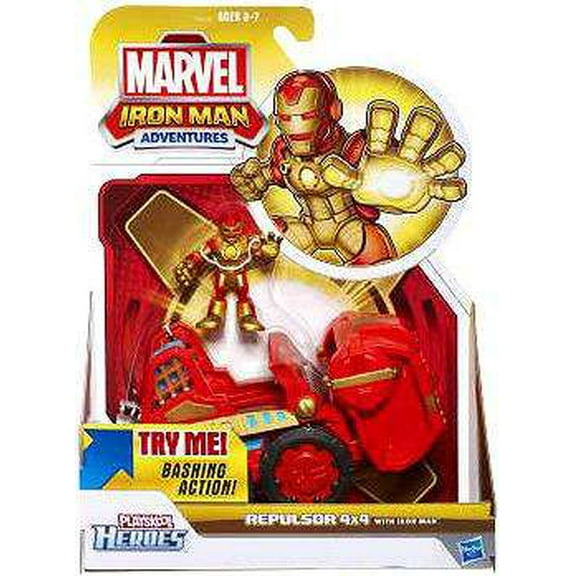 Marvel Iron Man Adventures Repulsor 4x4 Action Figure Set