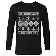 Marvel Iron Man Armor Up Holiday - Long Sleeve T-Shirt for Men - Customized-Black