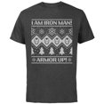 thumbnail image 1 of Marvel Iron Man Armor Up Holiday - Short Sleeve Cotton T-Shirt for Adults - Customized-Charcoal, 1 of 5