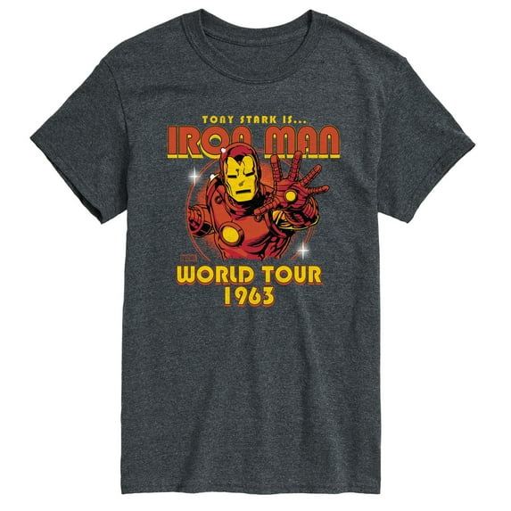 Marvel Iron Man - Band Tee Style - Men's Short Sleeve Graphic T-Shirt