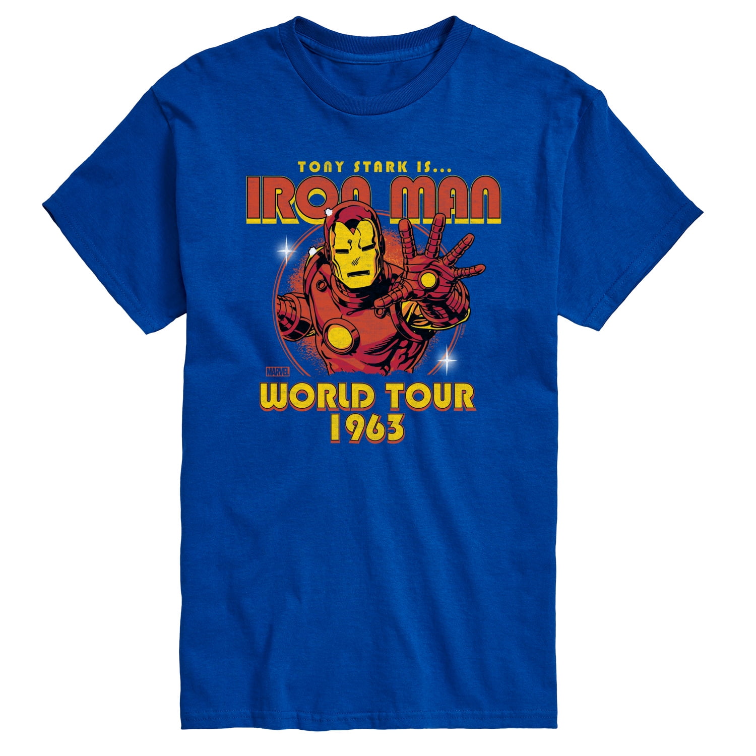 Marvel Iron Man - Band Tee Style - Men's Short Sleeve Graphic T-Shirt