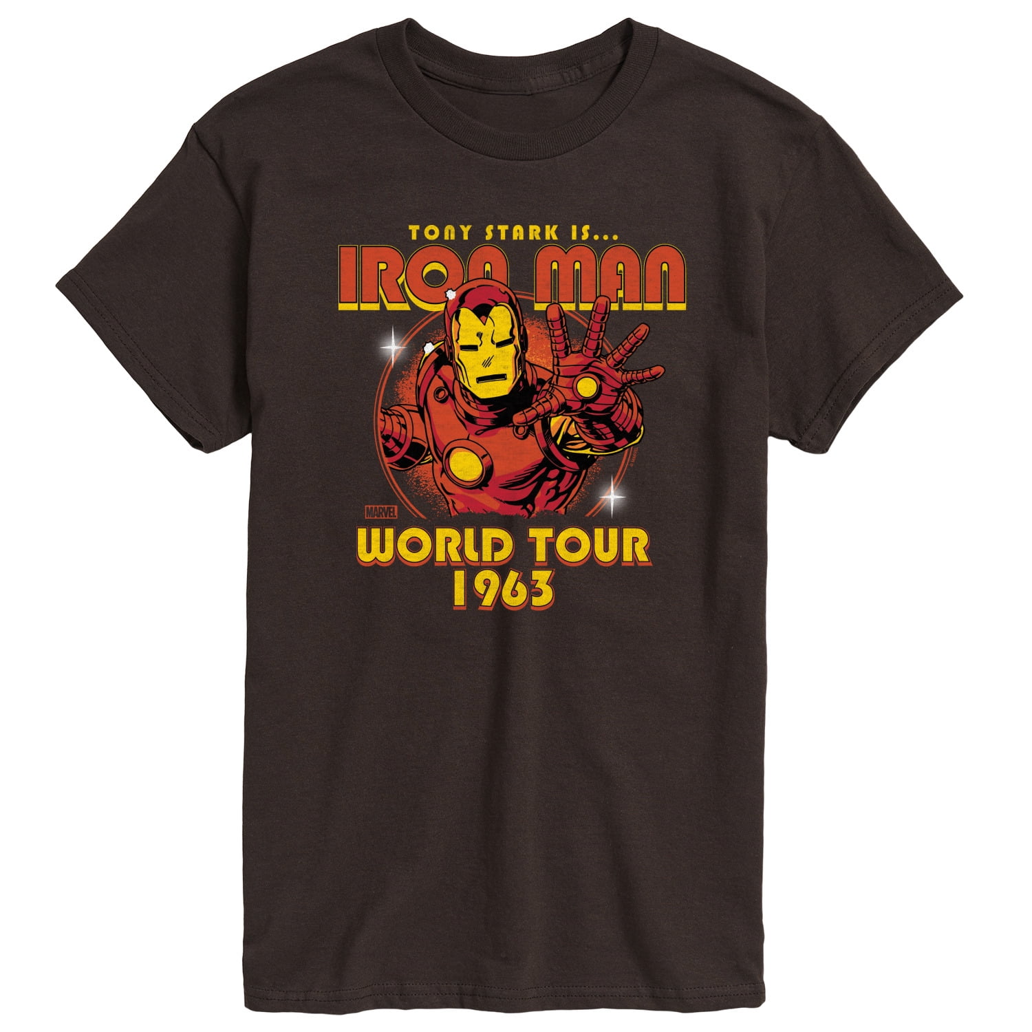 Marvel Iron Man - Band Tee Style - Men's Short Sleeve Graphic T-Shirt