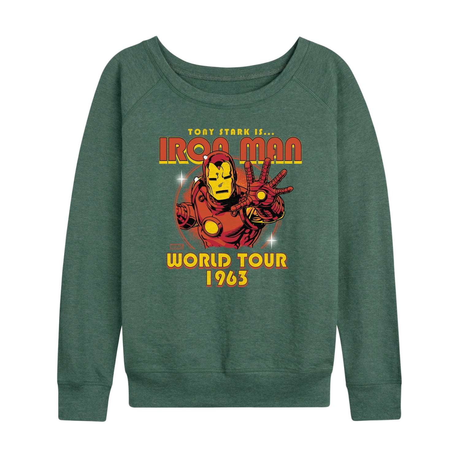 Marvel Iron Man - Band Tee Style - Women's French Terry Pullover Long Sleeve Shirt