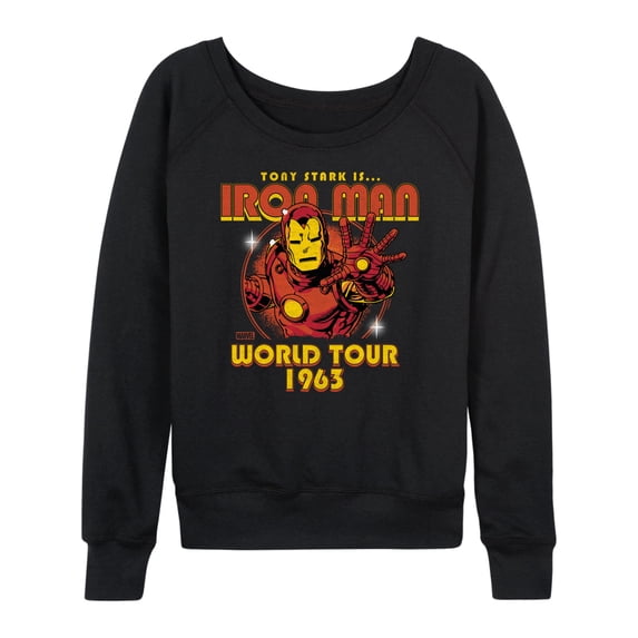 Marvel Iron Man - Band Tee Style - Women's French Terry Pullover Long Sleeve Shirt