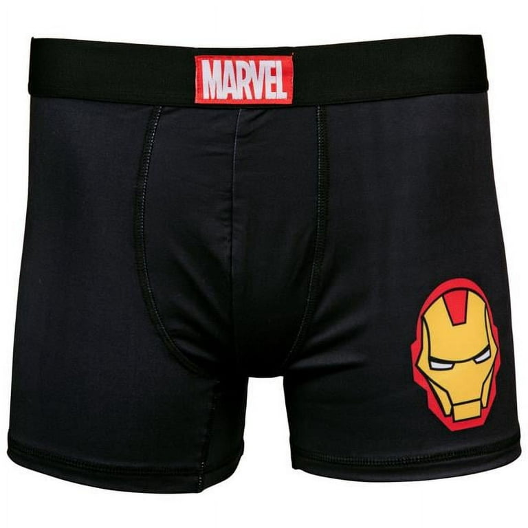 Marvel Iron Man Classic Logo Boxer Briefs-XLarge (40-42) 