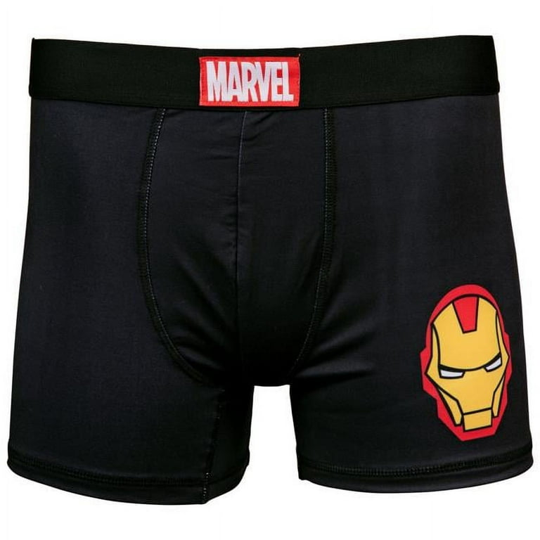 Marvel Iron Man Classic Logo Boxer Briefs-XLarge (40-42) 