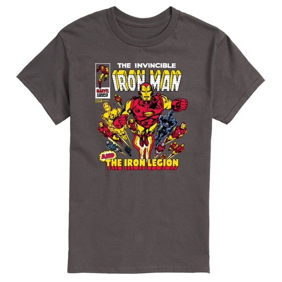 Marvel Iron Man - Comic Book Cover - Men's Short Sleeve Graphic T-Shirt