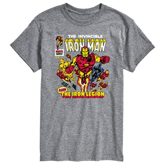 Marvel Iron Man - Comic Book Cover - Men's Short Sleeve Graphic T-Shirt