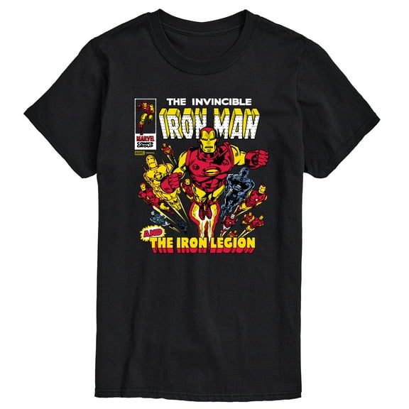 Marvel Iron Man - Comic Book Cover - Men's Short Sleeve Graphic T-Shirt