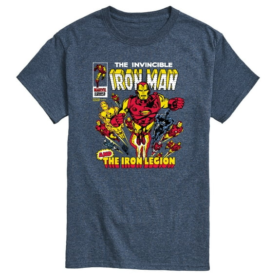 Marvel Iron Man - Comic Book Cover - Men's Short Sleeve Graphic T-Shirt