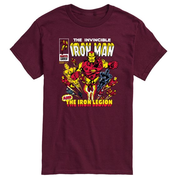 Marvel Iron Man - Comic Book Cover - Men's Short Sleeve Graphic T-Shirt
