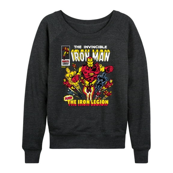 Marvel Iron Man - Comic Book Cover - Women's French Terry Pullover Sweatshirt