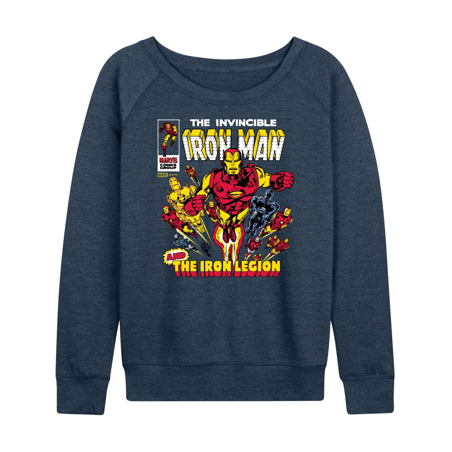 Marvel Iron Man - Comic Book Cover - Women's French Terry Pullover Sweatshirt