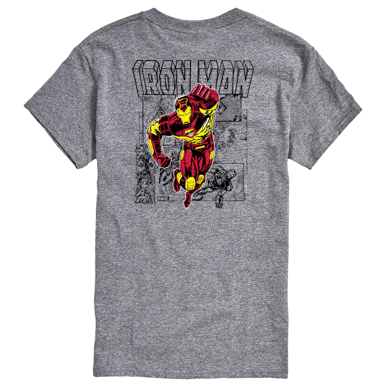 Marvel Iron Man - Comic Book Panels - Men's Short Sleeve Graphic T-Shirt
