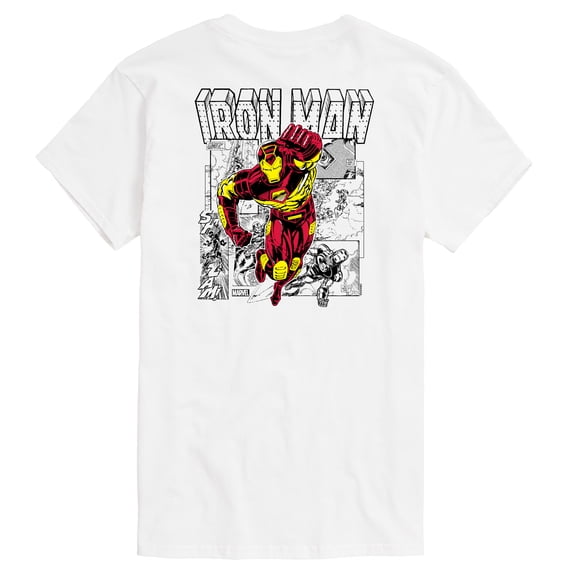 Marvel Iron Man - Comic Book Panels - Men's Short Sleeve Graphic T-Shirt