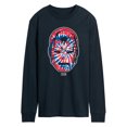 thumbnail image 1 of Marvel Iron Man - Flag Fill Oversized - Men's Long Sleeve Graphic T-Shirt, 1 of 5