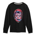 thumbnail image 1 of Marvel Iron Man - Flag Fill Oversized - Toddler And Youth Long Sleeve Graphic T-Shirt, 1 of 5