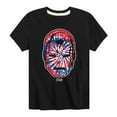 thumbnail image 1 of Marvel Iron Man - Flag Fill Oversized - Toddler And Youth Short Sleeve Graphic T-Shirt, 1 of 5