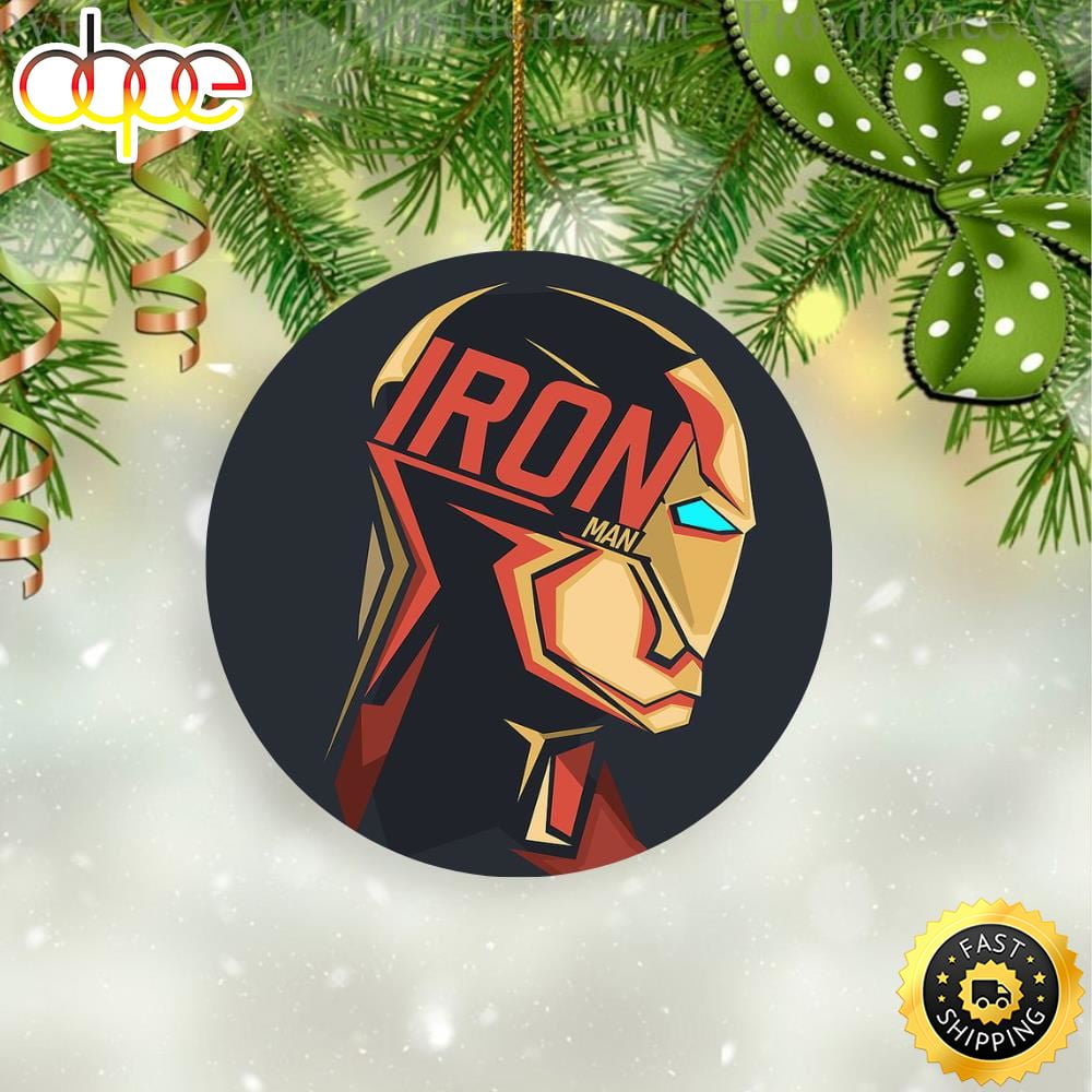 Marvel Iron Man Illustration Superhero Marvel Christmas Tree Ornament - Walmart.com