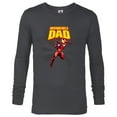 thumbnail image 1 of Marvel Iron Man Invincible Dad Birthday Father’s Day - Long Sleeve T-Shirt for Men - Customized-Charcoal Heather, 1 of 5