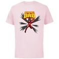 thumbnail image 1 of Marvel Iron Man Invincible Dad Birthday Father’s Day - Short Sleeve Cotton T-Shirt for Adults - Customized-Soft Pink, 1 of 5