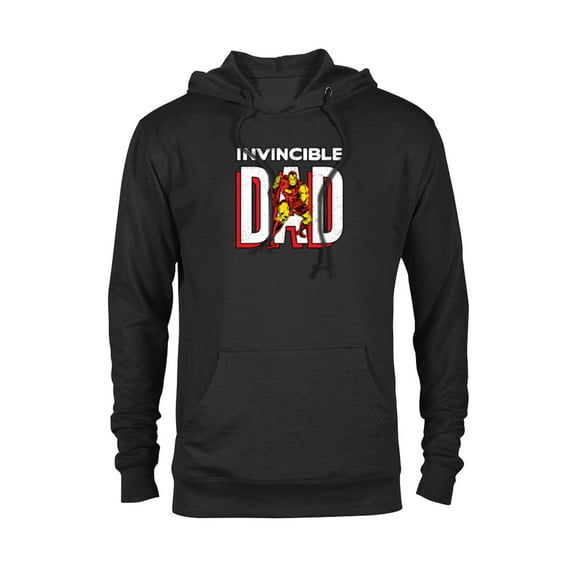 Marvel Iron Man Invincible Dad Comic Book Father's Day - Pullover Hoodie for Adults - Customized-Black