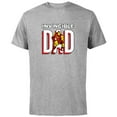 thumbnail image 1 of Marvel Iron Man Invincible Dad Comic Book Father's Day - Short Sleeve Cotton T-Shirt for Adults - Customized-Athletic Heather, 1 of 5