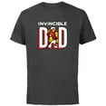 thumbnail image 1 of Marvel Iron Man Invincible Dad Comic Book Father's Day - Short Sleeve Cotton T-Shirt for Adults - Customized-Charcoal, 1 of 5