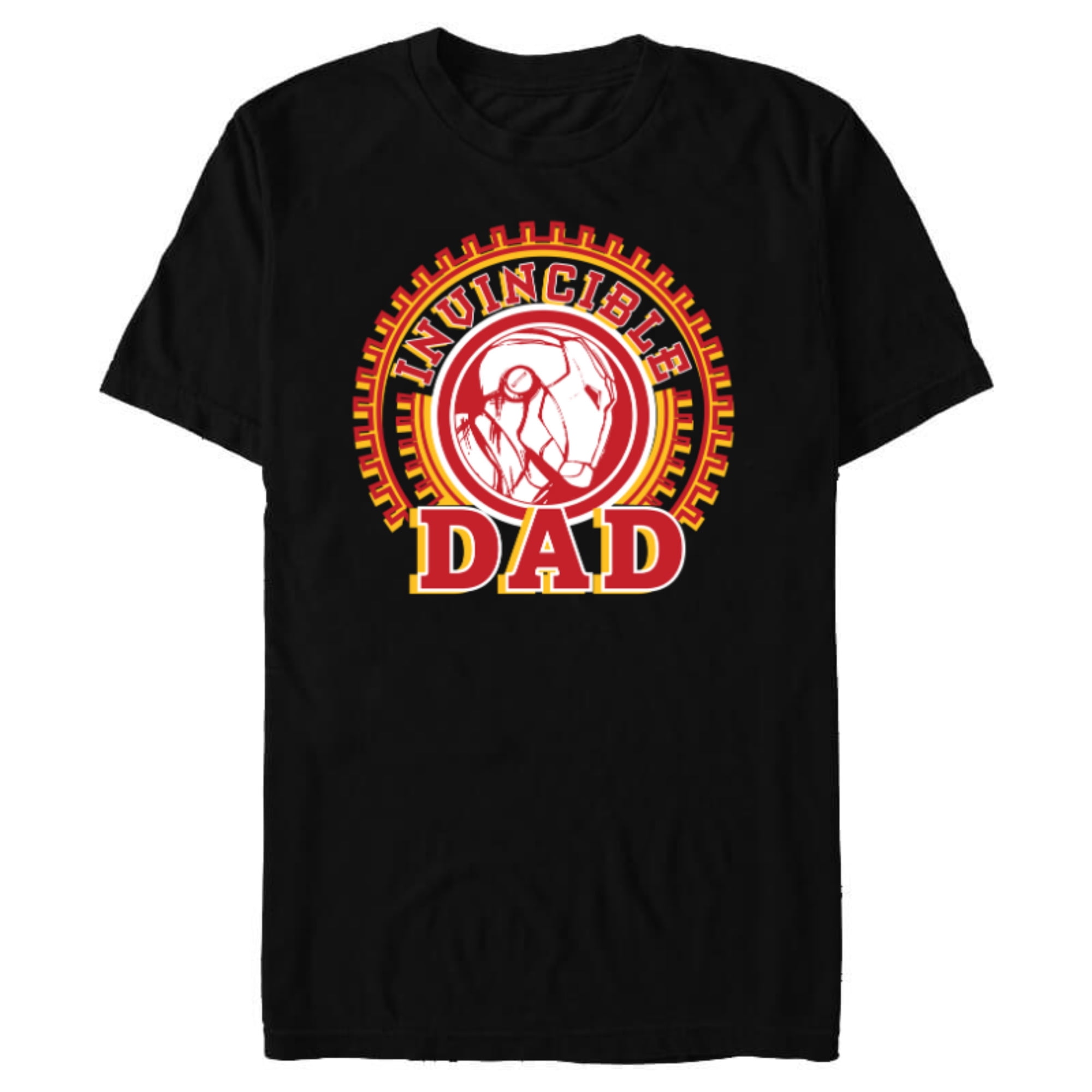 Marvel Iron Man Invincible Dad Father’s Day - Short Sleeve Blended T-Shirt for Adults - Customized-Black