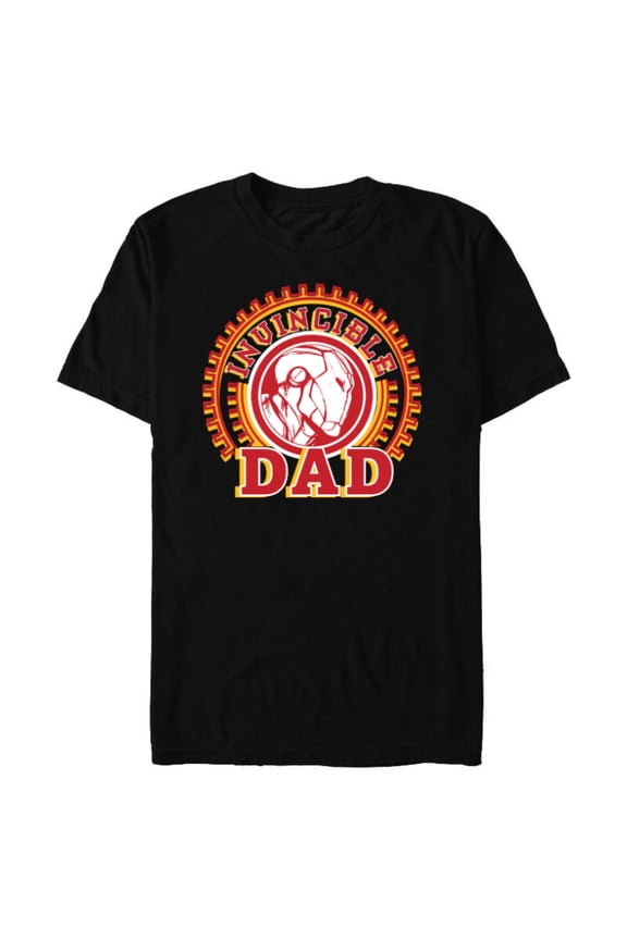 Iron Man Invincible Dad Father’s Day - Short Sleeve Blended T-Shirt for Adults - Customized-Black