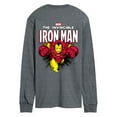 thumbnail image 1 of Marvel Iron Man - Invincible Oversized - Men's Long Sleeve Graphic T-Shirt, 1 of 5