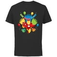 thumbnail image 1 of Marvel Iron Man It’s Party Time Birthday - Short Sleeve Cotton T-Shirt for Adults - Customized-Black, 1 of 5