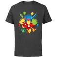 thumbnail image 1 of Marvel Iron Man It’s Party Time Birthday - Short Sleeve Cotton T-Shirt for Adults - Customized-Charcoal, 1 of 5