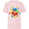 thumbnail image 1 of Marvel Iron Man It’s Party Time Birthday - Short Sleeve T-Shirt for Kids - Customized-Soft Pink, 1 of 5