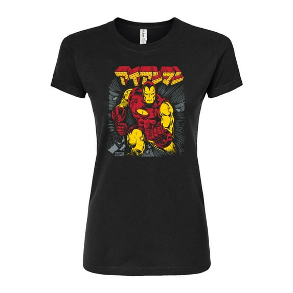 Marvel Iron Man - Katakana - Juniors Fitted Graphic T-Shirt