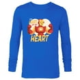 thumbnail image 1 of Marvel Iron Man Light Up My Heart Valentine’s Day Romantic - Long Sleeve T-Shirt for Men - Customized-Navy, 1 of 5