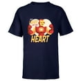 thumbnail image 1 of Marvel Iron Man Light Up My Heart Valentine’s Day Romantic - Short Sleeve T-Shirt for Kids - Customized-Navy, 1 of 5