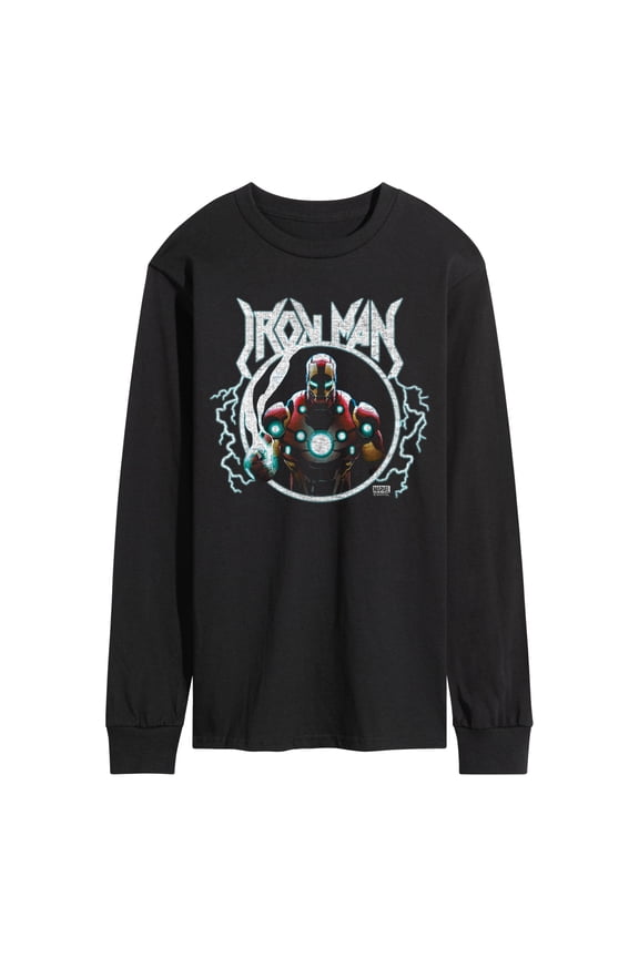 Iron Man - Metal Graphic T-Shirt - Men's Long Sleeve Graphic T-Shirt