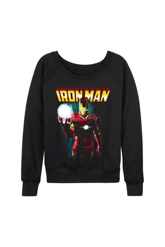 Iron Man - Modern Oversized - Women's French Terry Pullover Sweatshirt