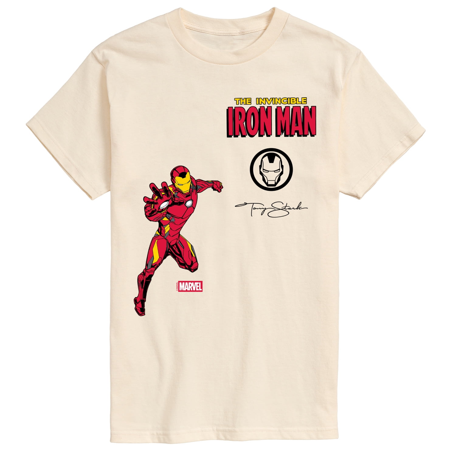 Marvel - Iron Man Patches - Men's Short Sleeve Graphic T-Shirt