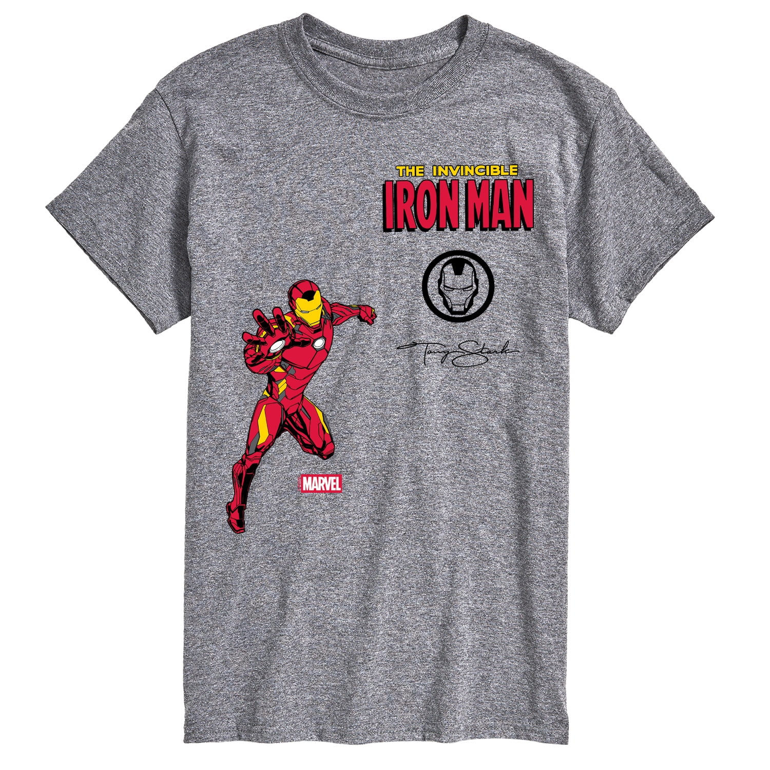 Marvel - Iron Man Patches - Men's Short Sleeve Graphic T-Shirt