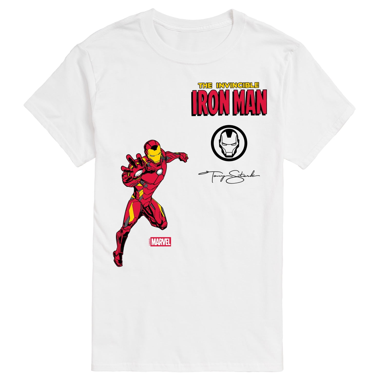 Marvel - Iron Man Patches - Men's Short Sleeve Graphic T-Shirt