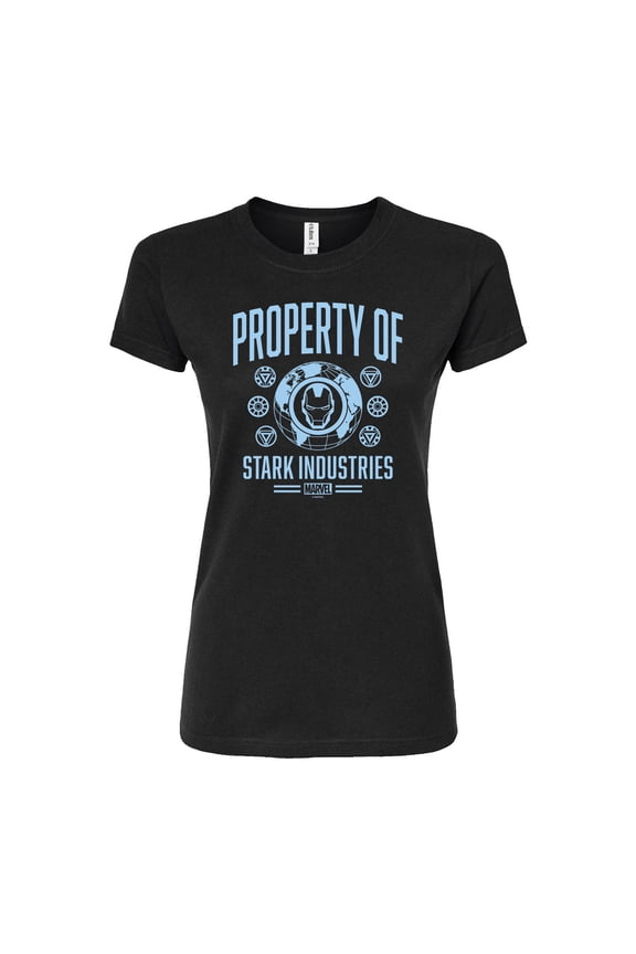 Iron Man - Property Of Stark Industries - Juniors Fitted Graphic T-Shirt