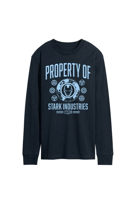 Iron Man - Property Of Stark Industries - Men's Long Sleeve Graphic T-Shirt