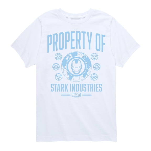 Marvel Iron Man - Property Of Stark Industries - Toddler And Youth Short Sleeve Graphic T-Shirt
