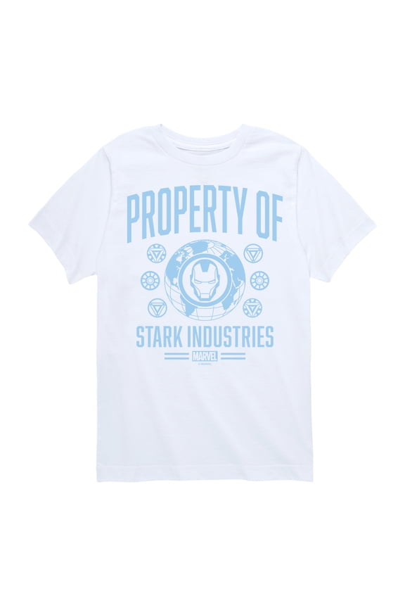 Iron Man - Property Of Stark Industries - Toddler And Youth Short Sleeve Graphic T-Shirt